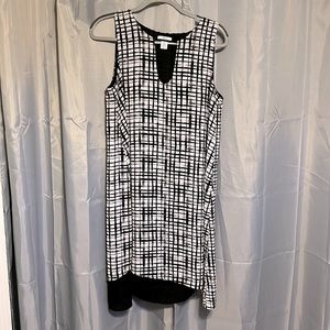 Bar III Black & White Cocktail Dress - size L